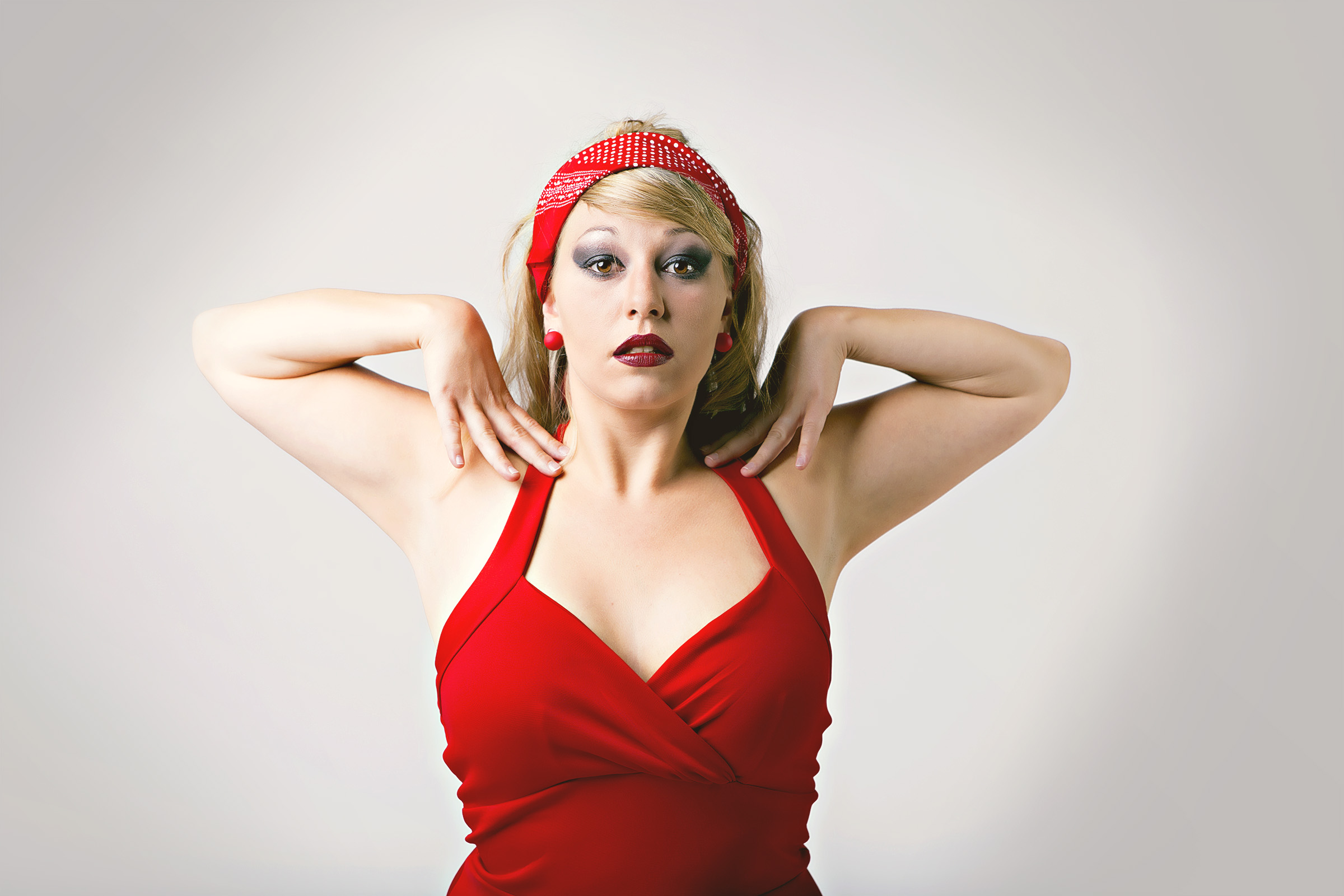 Red Dress Pin Up